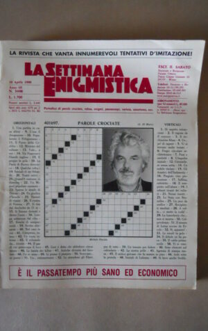 SETTIMANA ENIGMISTICA n°3498 1999 copertina Michele Placido [G772]