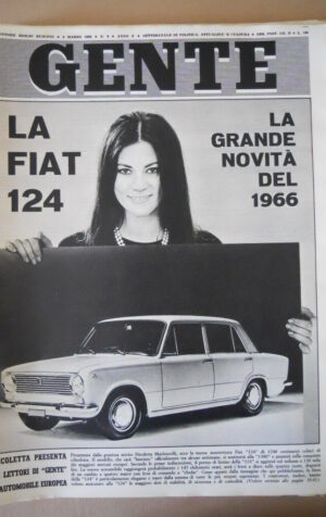 GENTE n°9 1966 La Fiat 124 Le grandi novita del 1966 Rita Pavone  [C74]
