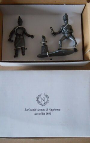 SOLDATINO IN PIOMBO ARMATA NAPOLEONE AUSTERLITZ 1805 STALLIERI COD.40-223190 [S2