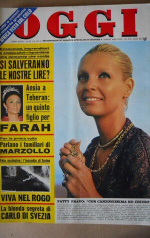 OGGI n°36 1971 Patty Pravo Gaia Germani Francoise Hardy Farah Diba [C58A]