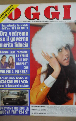 OGGI 47 1970 Gigliola Cinquetti La nuova FIAT 124 Gigi Riva Carlos Monzon [G855]