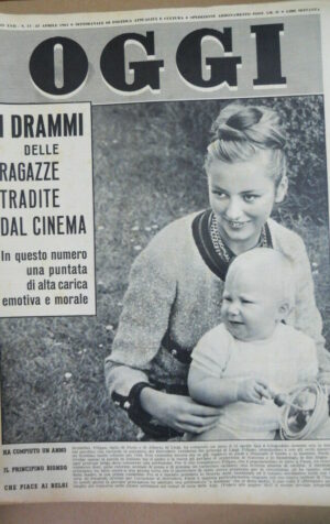 OGGI n°17 1961 Liz Taylor Il padre di Sandokan Fidel Castro Ornella Vanoni [G858