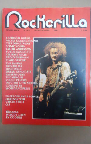 ROCKERILLA n°71-72 1986 David Faulkner Hoodoo Gurus Sonic Youth Velvet  [G872]