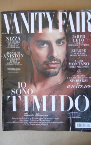 VANITY FAIR #29 2016 Michele Riondino Jennifer Aniston Europe Countdown [G316]