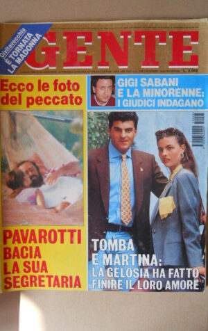 GENTE n°26 1995 Alberto Tomba Martina Colombari Gigi Sabani Pavarotti [M28]
