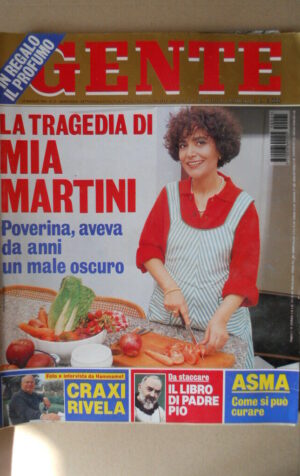 GENTE n°21 1995 La Tragedia di Mia Martini Bettino Craxi Roberto D'Agostino M28