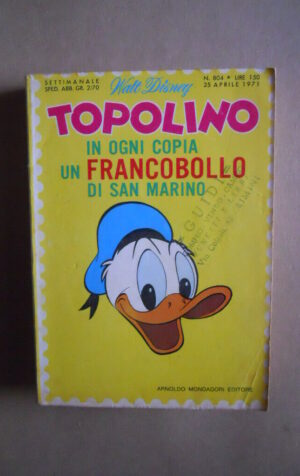 TOPOLINO n?804      [G663-2]