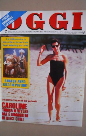 OGGI n°3 1991 Carolina di Monaco Alberto Tomba Maria Gabriella Savoia [G52B]