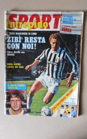 Intrepido Sport n°18 1985 con inserto SCHEDA Elkjaer Larsen Verona [G81D]