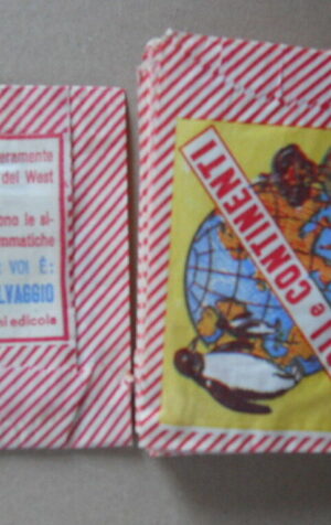 BUSTINA Sigillata con Figurine POPOLI E CONTINENTI ediz. IMPERIA 1964  [C82]