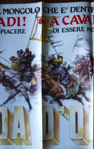 POSTER Orda d' Oro Mongolo di Tanino Liberatore Fumetti  48x70 cm [M5A]