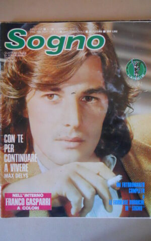 SOGNO n°1 1977 con FOTO  Franco Gasparri  Fotoromanzo edizioni Lancio  [VL29]