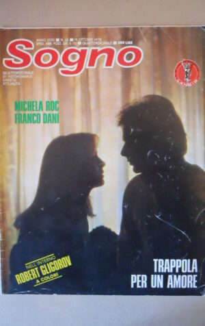 SOGNO n°20 1978 con FOTO Robert Gligorov Fotoromanzo edizioni Lancio  [VL29]