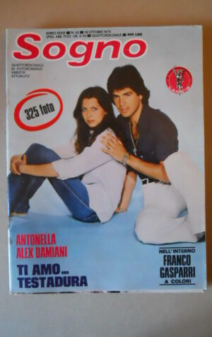 SOGNO n°20 1979 con FOTO FRANCO GASPARRI Fotoromanzo edizioni Lancio  [VL28]
