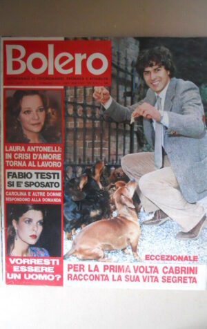 BOLERO n°1672 1979 Antonio Cabrini Laura Antonelli Carolina di Monaco  [VL19]