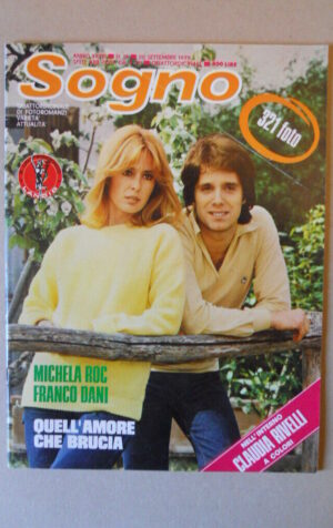 SOGNO n°18 1979 con FOTO CLAUDIA RIVELLI Fotoromanzo edizioni Lancio  [VL28]