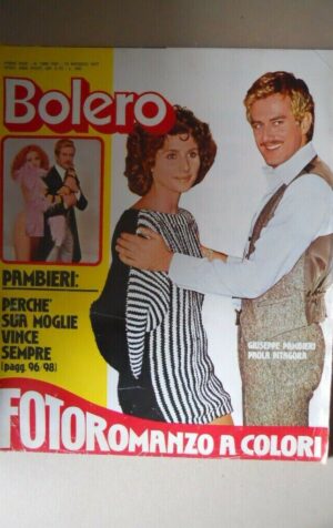 BOLERO n°1566-1567 1977 Pambieri & Paola Pitagora Sylvester Stallone [VL19]