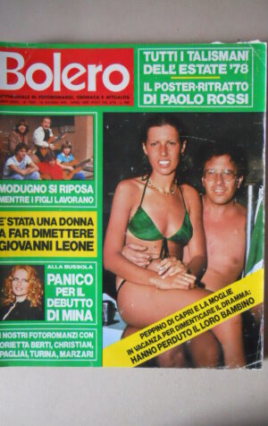 BOLERO n°1625 1978 Mina Mazzini Orietta Berti Turina Marzari Pagliai [VL20]