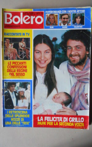 BOLERO n°1818 1982 Lory Del Santo Farah Diba Beppe Grillo [VL18]