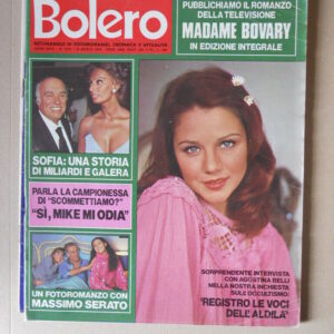 BOLERO n°1615 1978 Agostina Belli Sofia Loren Foto Poster FACCHETTI Inter [VL20]