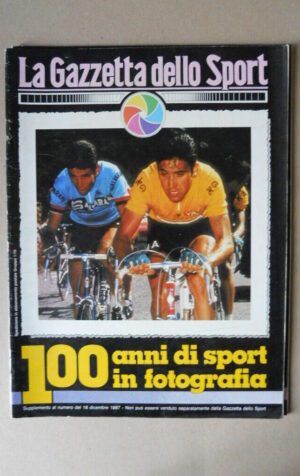 Gazzetta Sport Supplemento 18-12-1987 100 anni  fotografia Merckx Gimondi [G52C]