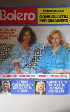 BOLERO n°1631 1978 Dora Moroni Raffaella Carrà Elisabetta Viviani [VL19]