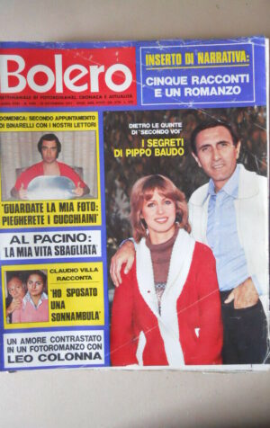 BOLERO n°1594 1977 Pippo Baudo Carolina di Monaco Steve McQueen [VL21]