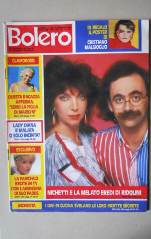 BOLERO n°1857 1982 Massimo Troisi Melato Nichetti Gianna Nannini [VL17]