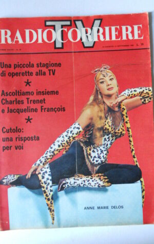 RADIOCORRIERE TV n°35 1962 Anne Marie Delos Jaqueline Francois [G789]