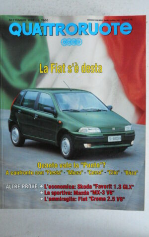 QUATTRORUOTE n°455 1993 MAZDA MX-3 V6 Fiat Croma 2.5 V6 Skoda Favorit 1.3 [TR22]