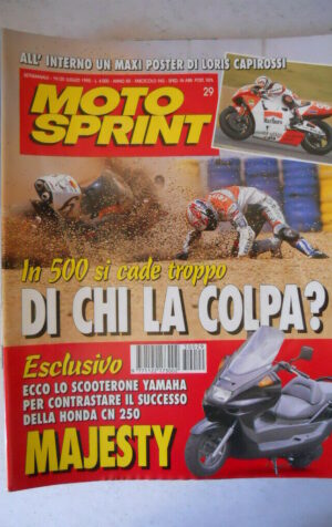 MOTOSPRINT n°29 1995 con maxi poster Loris Capirossi [MS9D]