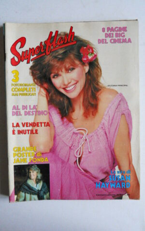 SUPERFLASH 215 1986 Victoria Principal - Poster Jane Fonda Susan Hayward [js7]