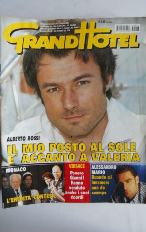 GRANDHOTEL n°16 2005 Alessia Merz Fotoromanzo i fratelli Versace  [js7]