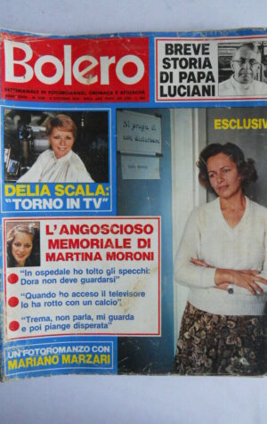 BOLERO 1640 1978 Cristina Moffa Delia Scala John Travolta Camilla Cederna [js7]