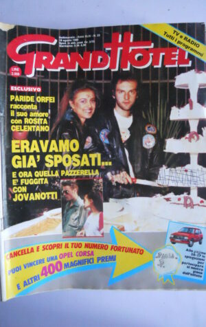 GRANDHOTEL n°33 1989 Paride Orfei Amanda Lear Ruud Gullit Pippo Baudo   [js8]