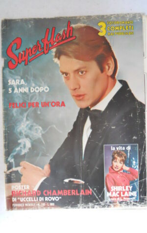 SUPERFLASH n°193 1984 Poster Richard Chamberlain - Shirley Maclaine [JS16]