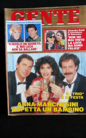 GENTE 12 1992 Trio Marchesini Solenghi Lopez Barbarossa Aleandro Baldi [Q66]