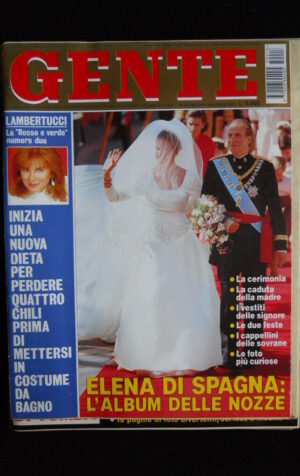 GENTE 13 1995 Elena di Spagna Album delle nozze Elsa Martinelli Franco Nero [C1]