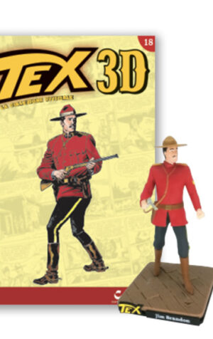 TEX 3D collezione JIM BRANDON Statuina Figure 12 cm Nuovo Blisterato Bonelli
