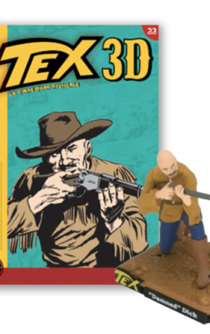 TEX 3D collezione DAMNED DICK Statuina Figure 12 cm Nuovo Blisterato Bonelli