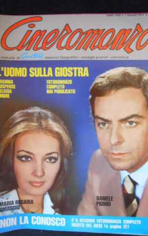 CINEROMANZO Mensile di Grandhotel n°1 1974 con Poster Daniele Piombi [JS4]