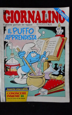 GIORNALINO 5 1984 I Puffi Larry Yuma Viva Villa di Bernasconi [G921A]