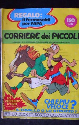 Corriere dei Piccoli 11 1974 Superino di Sbattela e Gami  [G369]