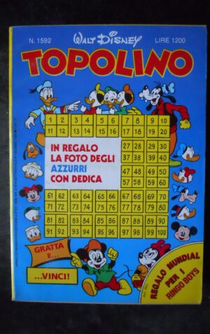 TOPOLINO n°1592      con inserto Italia [W26]