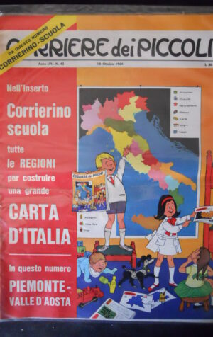 Corriere di Piccoli 42 1964 Figurine calciatori Genoa e Sampdoria +Inserto [G369