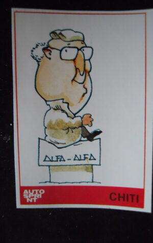 FIGURINA STICKERS AUTOSPRINT 1979 ING. CHITI  [AFZ]