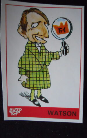 FIGURINA STICKERS AUTOSPRINT 1979 JOHN WATSON  [AFZ]