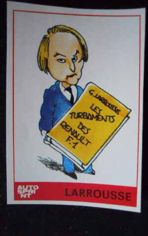 FIGURINA STICKERS AUTOSPRINT 1979 GERARD LARROUSSE  [AFZ]
