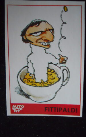 FIGURINA STICKERS AUTOSPRINT 1979 EMERSON FITTIPALDI  [AFZ]