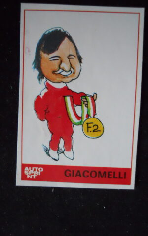 FIGURINA STICKERS AUTOSPRINT 1979 BRUNO GIACOMELLI  [AFZ]